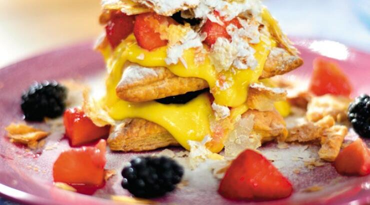 Μιλφέιγ με κρέμα λεμονιού