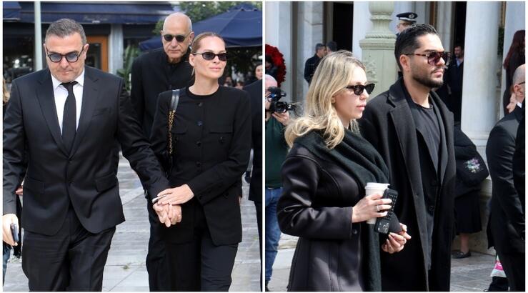 Κηδεία Μαρινέλλας: Ρέμος -  Μάστορας συγκινημένοι στο τελευταίο «αντίο» [βίντεο]