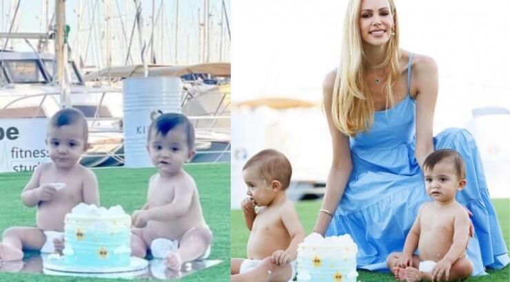 Στέλλα Δημητρίου - Δημήτρης Μιχαηλίδης: Γιόρτασαν τα 1α γενέθλια των δίδυμων γιων τους