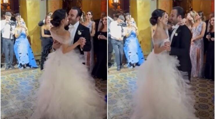 Γιώργος Θεοδότου - Έλις Μισιρλή: Συγκινημένο το ζευγάρι στον πρώτο γαμήλιο χορό του [βίντεο]