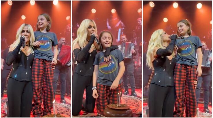 Άννα Βίσση: Γιόρτασε επί σκηνής τα 10α γενέθλια του εγγονού της - H αφιέρωση που του έκανε [βίντεο]