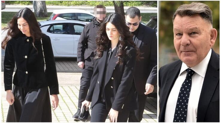Αλέξης Κούγιας: Έφθασαν στην κηδεία του η Εύη Βατίδου και τα παιδιά του [εικόνες & βίντεο]