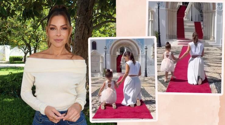 Maria Menounos: Ανέβηκε γονατιστή στην Παναγία της Τήνου με την κόρη της [βίντεο]