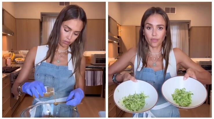 Η Jessica Alba μπήκε στην κουζίνα και έφτιαξε… κεφτεδάκια και τζατζίκι [βίντεο] 