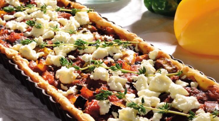 Τάρτα µε ρατατούι και κατίκι ∆οµοκού