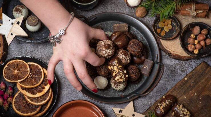 Χριστουγεννιάτικα σοκολατάκια χαμηλά σε θερμίδες
