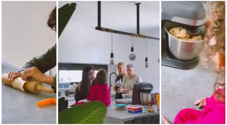 Άντρεα Κυριάκου: Έφτιαξε φλαούνες στο σπίτι με τα παιδιά της [βίντεο]