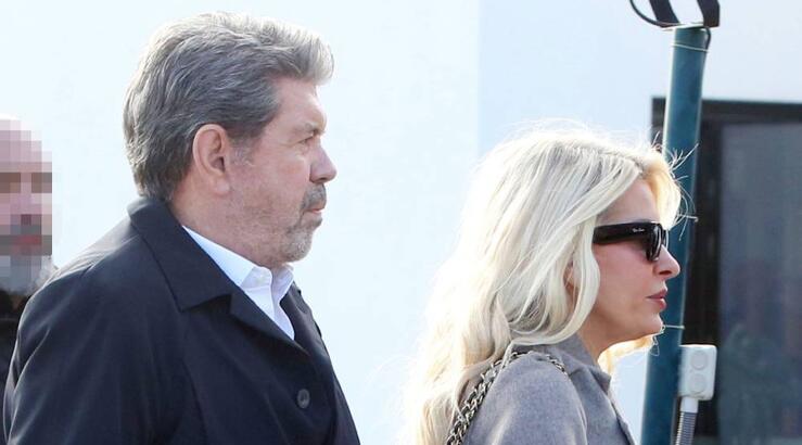 Μενεγάκη – Λάτσιος: Έφτασαν μαζί στην κηδεία του Γιώργου Παπαδάκη [εικόνες]