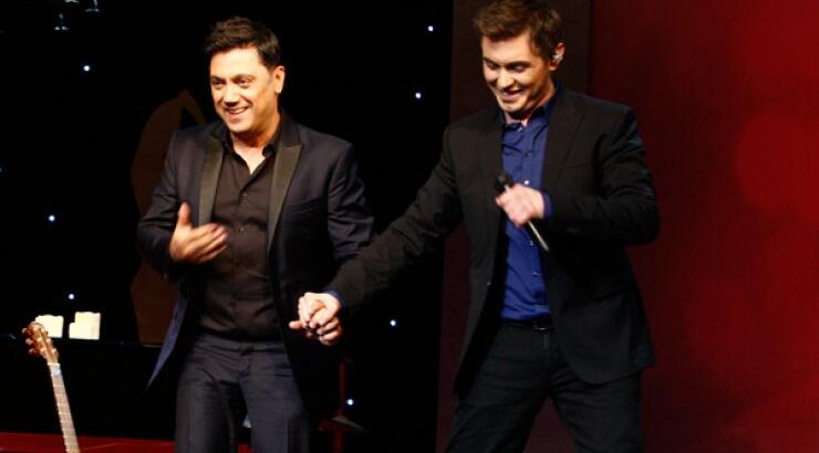 Μιχάλης Χατζηγιάννης και Γιώργος Θεοφάνους για πρώτη φορά μαζί επι σκηνής [εικόνες & βίντεο]