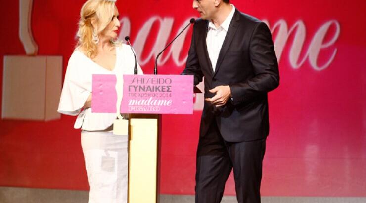 Μόλις παρέλαβε το βραβείο η Ερμηνεύτρια της βραδιάς...