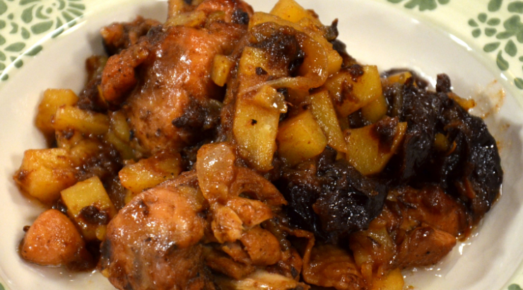 Κοτόπουλο με δαμάσκηνα