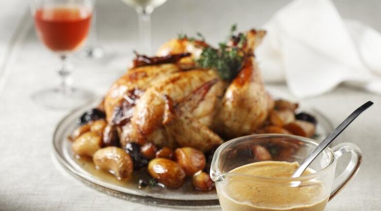 Κοτόπουλο στη γάστρα με σάλτσα με Philadelphia