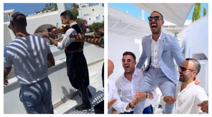 Φραγκούδη – Δημητριάδης: Τα πρώτα στιγμιότυπα από τα στολίσματα του γαμπρού! 