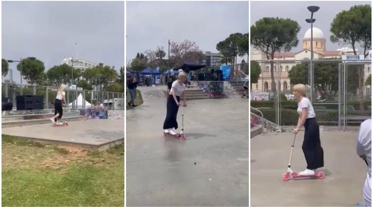 Αννίτα Δημητρίου: "Κόντρες" σε σκουτεράκι με παιδιά στον μόλο Λεμεσού [βίντεο]