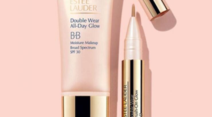 Η Estee Lauder παρουσιάζει το Double Wear All-Day Glow BB Moisture Makeup SPF30 και Brush-On-Glow BB Highlighter