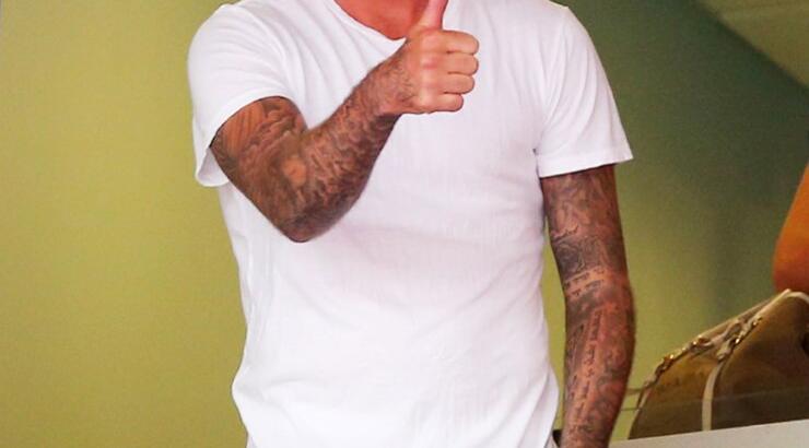 Ο David Beckham στηρίζει την Εθνική Αγγλίας [εικόνες]