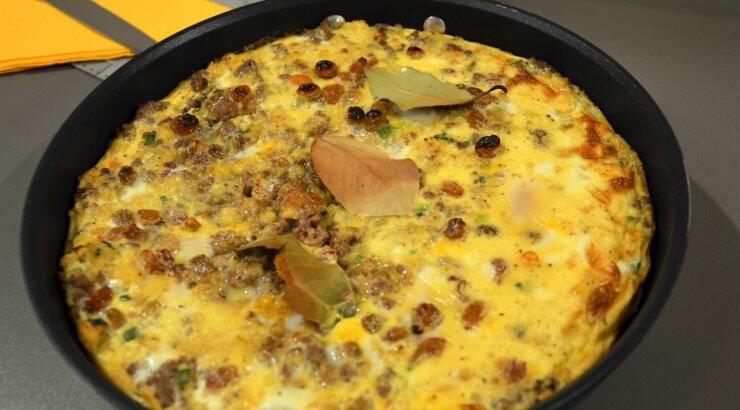 Κιμάς με πάστα μπαχαρικών και αυγό στο φούρνο