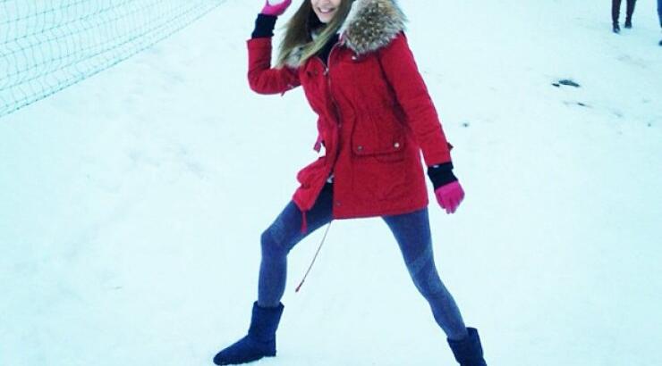 Κωνσταντίνα Ευριπίδου: Δείτε την να παίζει στα χιόνια