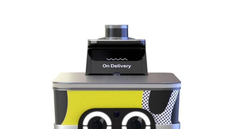 Ένα χαριτωμένο μηχανάκι - ρομπότ κάνει ντελίβερι τα ψώνια σου