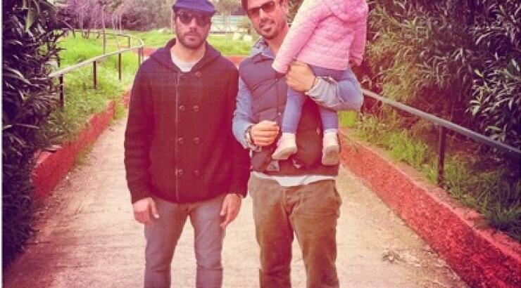 Δέσποινα Καμπούρη - Βαγγέλης Ταρασιάδης: Βόλτα με την κόρη τους