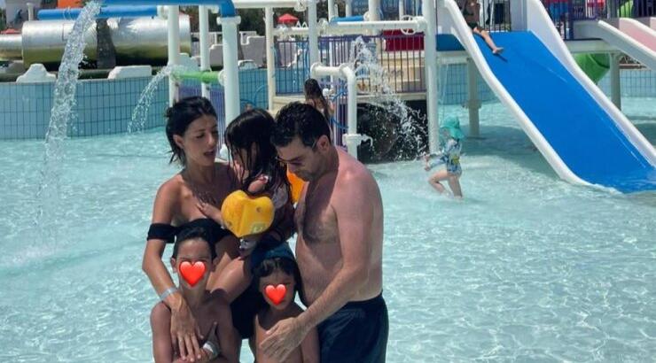 Ευθύμιος Δίπλαρος – Αργυρώ Ροτσίδου: Παιχνίδια σε υδροπάρκο της Αγίας Νάπας με τα παιδιά τους