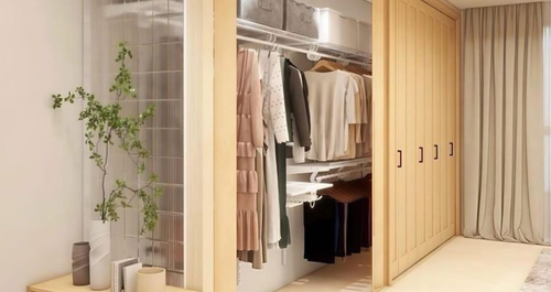 Μια ντουλάπα γίνεται μέρος του γενικότερου design, και την λατρέψαμε
