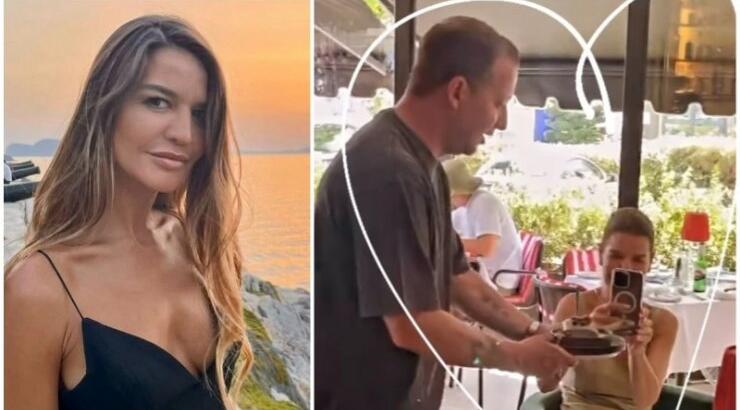 Χρύσανθος Τσουρούλλης: Kρατώντας μία μίνι τούρτα τραγούδησε το Happy Βirthday στην Ελίνα Θεοδότου