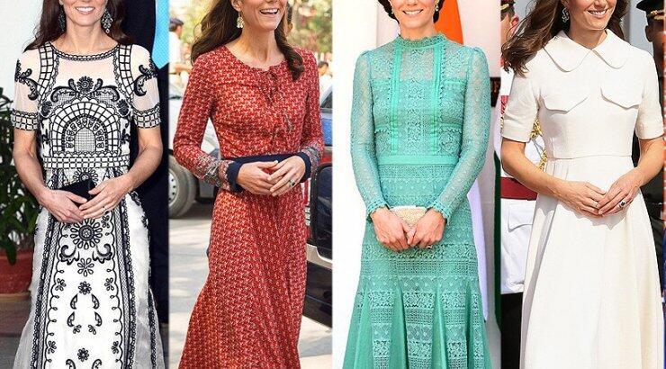 Πόσο κόστισε η βασιλική γκαρνταρόμπα της Kate Middleton για το ταξίδι της στην Ινδία; 