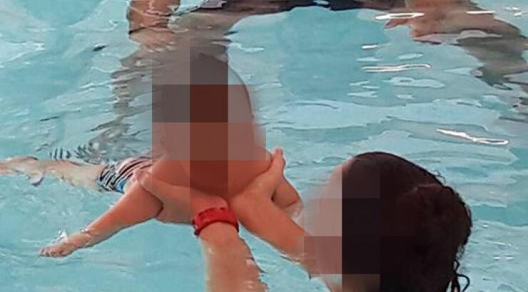 Παιχνίδια στην πισίνα για Κύπρια παρουσιάστρια με τον 10 μηνών γιο της!