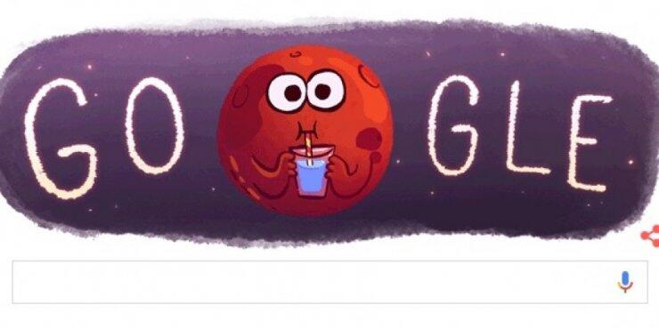 Η Google γιορτάζει τη ανακάλυψη της ΝΑSA για ζωή στον Άρη 