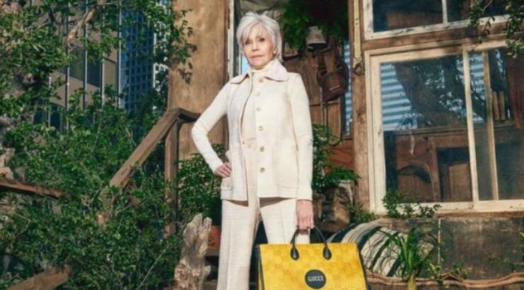 H Jane Fonda πρωταγωνιστεί στην "Οff Τhe Grid" συλλογή του οίκου Gucci