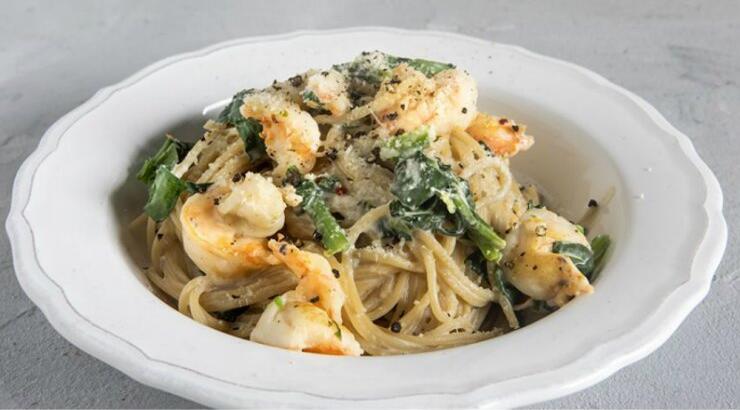 Healthy μακαρονάδα με γαρίδες