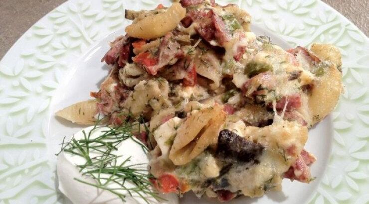 Κοχυλάκι με Λαχανικά Στο Φούρνο