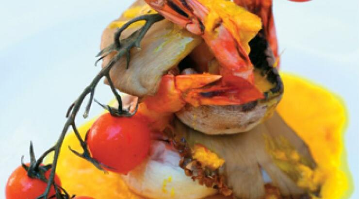 Ναπολεόν πλερώτους με γαρίδες