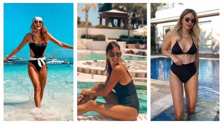 7 fashion girls επέλεξαν το all-time classic μαύρο μαγιό! 