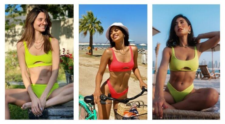 Bikini Season: Το neon bikini που φόρεσαν 3 fashion girls