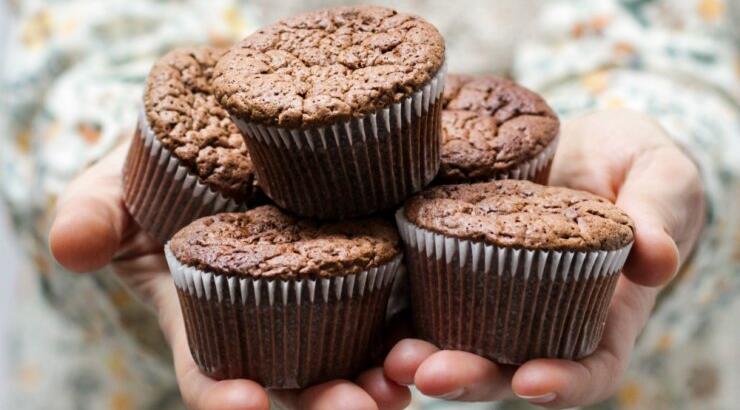 Muffins χωρίς γλουτένη και χαμηλά σε λιπαρά 