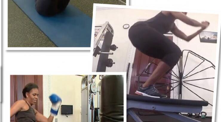 Michelle Obama: Δείτε την να γυμνάζεται! [βίντεο]