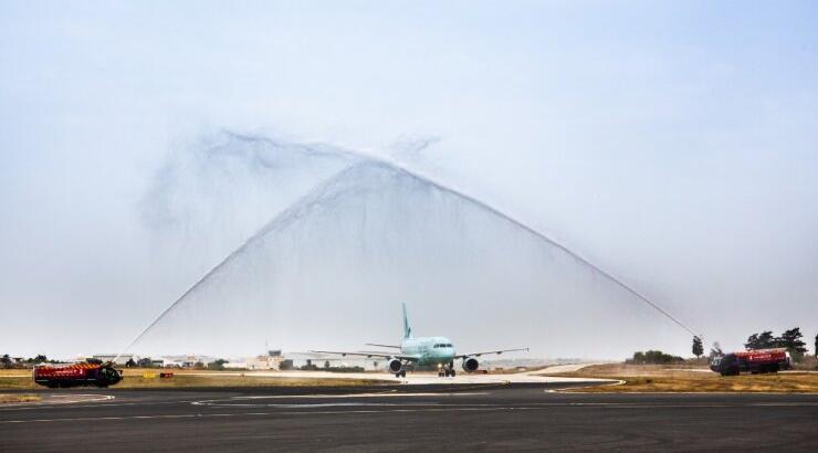 Θερμή υποδοχή της  Cyprus Airways στη Μάλτα 