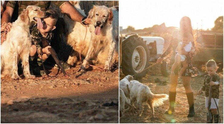 Ζευγάρι της κυπριακής showbiz βολτάρει με τα 2 του παιδιά και τους 5 σκύλους του