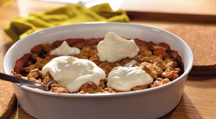 Ροδάκινο crumble