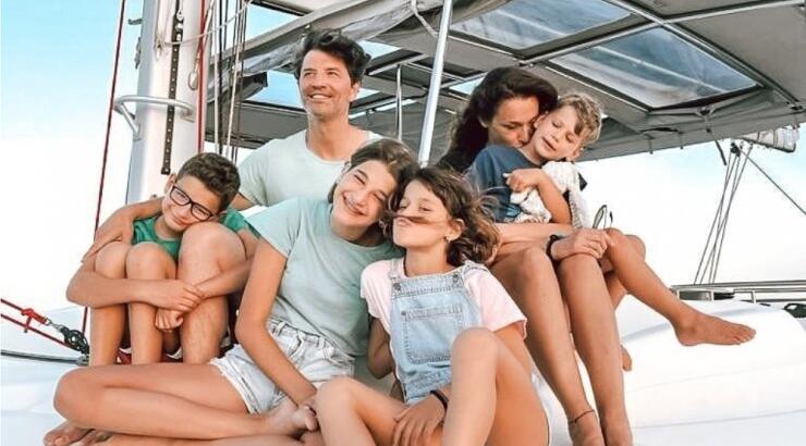 Ρουβάς - Ζυγούλη: Οι διακοπές εν πλω μαζί με τα παιδιά τους [εικόνες]