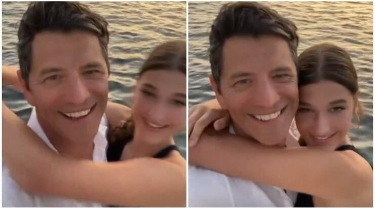 Σάκης Ρουβάς: Χορεύει και τραγουδά με την κόρη του Αναστασία στο ηλιοβασίλεμα [βίντεο] 