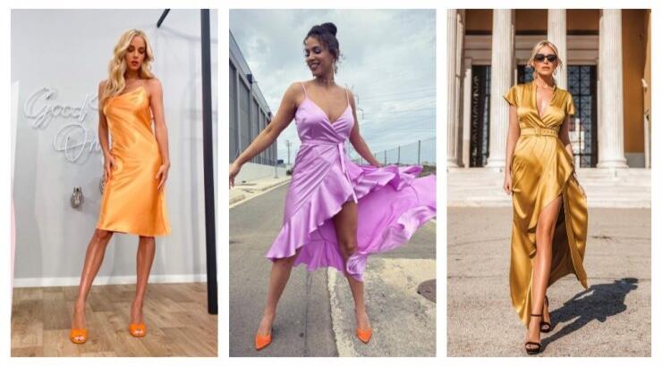 4 επώνυμες Ελληνίδες φοράνε τα σατέν φορέματα του καλοκαιριού