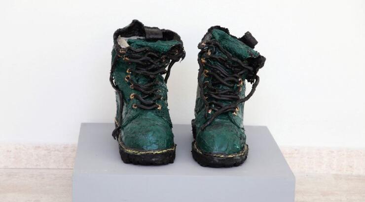 Γλυπτά από χρώμα στο Hilton Αθηνών