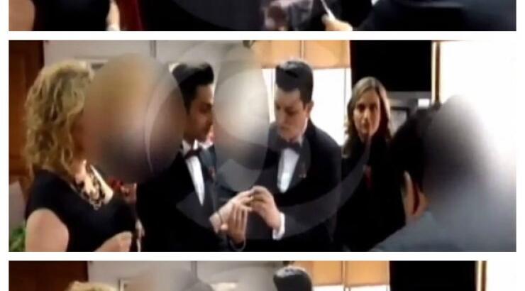 Πλάνα από το σύμφωνο συμβίωσης Μάριου Φρίξου και Φάνου Ελευθεριάδη με μάρτυρα της Γωγώ Αλεξανδρινού