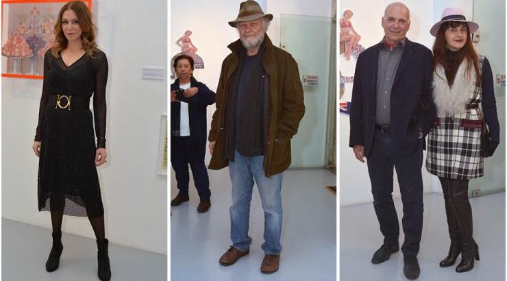 Στα εγκαίνια της έκθεσης της Ελέν Μπλακ στην gallery Διάτοπος