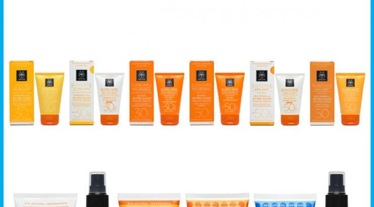 Η νέα σειρά Suncare της Apivita για πρόσωπο χωρίς ρυτίδες, πανάδες και λιπαρότητα!