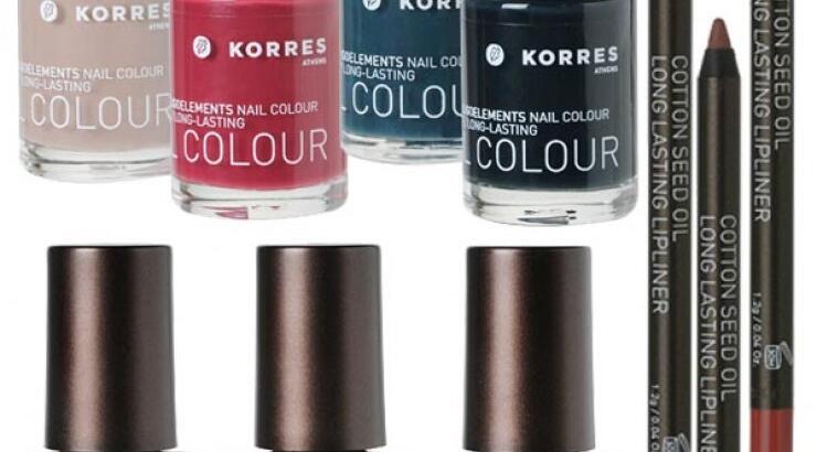 Korres, Nail Colour Inspired by Nature & Lip Liners