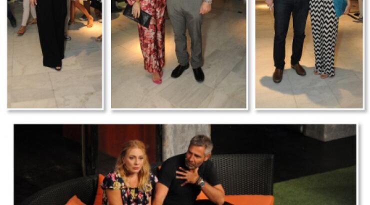 Στην πρεμιέρα της παράστασης "Το ψέμα" με Θοδωρή Αθερίδη και Σμαράγδα Καρύδη